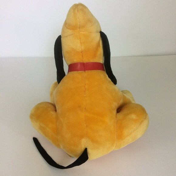 Walt Disney Company Pluto Dog Plush 16" Sitting Large Stuffed Animal Tongue Out - Picture 9 of 12